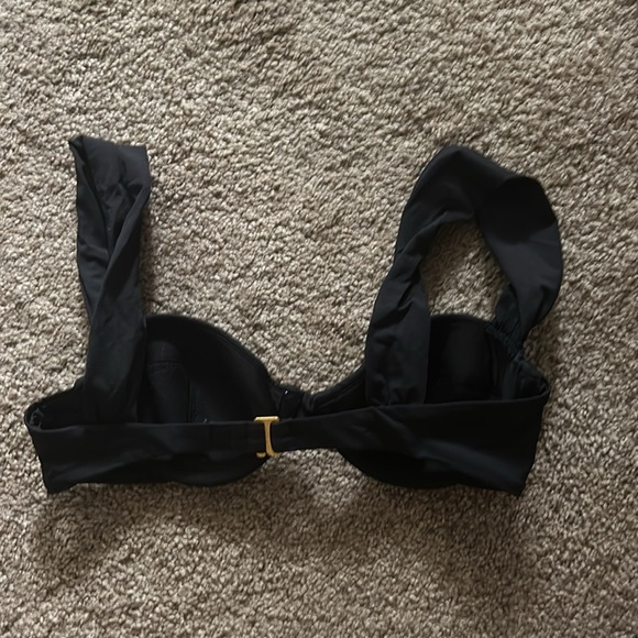 WeWoreWhat Black Claudia Bikini Top size small - Picture 3 of 3